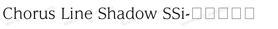 Chorus Line Shadow SSi字体转换